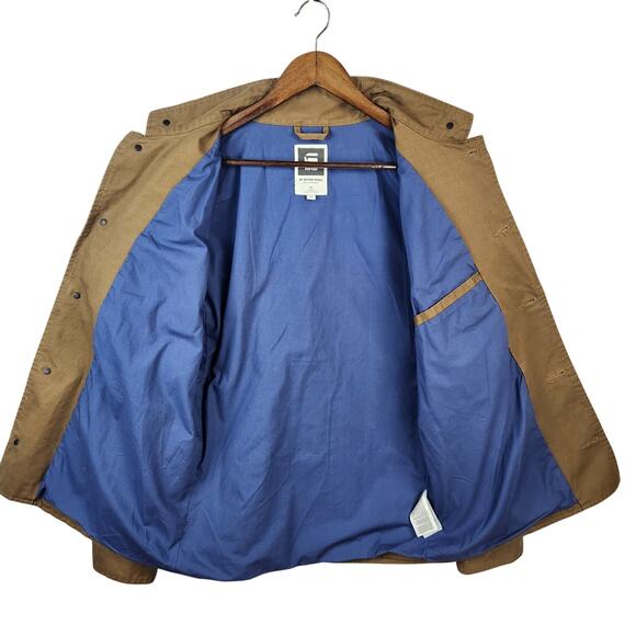 G-Star RAW Norris Blazer Jacket Youth XXL Brown Stand Collar EUC - Picture 2 of 16